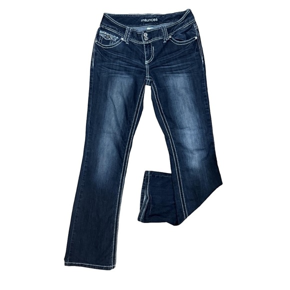 Maurices Denim - MAURICES Women's Low-Rise Rear Back Flap Pocket Slim Boot Jeans - Size 3/4